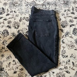 Old Navy Black Mid Rise Boyfriend Jean